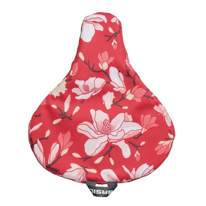 COUVRE-SELLE BASIL MAGNOLIA IMPERMÉABLE ROUGE/MAGNOLIAS - 50474 - 8715019504747