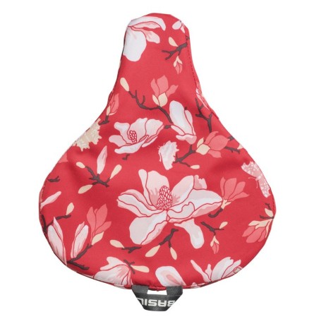 COUVRE-SELLE BASIL MAGNOLIA IMPERMÉABLE ROUGE/MAGNOLIAS - 50474 - 8715019504747