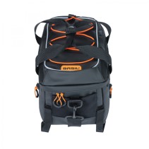 SAC BASIL MILES TARPAULIN RÉFL.FERMETURE VELCRO NR/ORANGE 7L - 18088 - 8715019180880