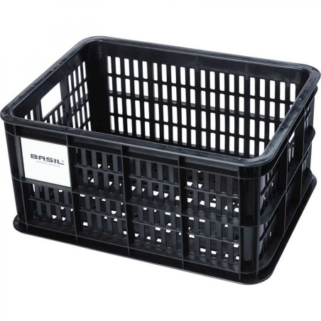 PANIER BASIL CRATE S 17.5L PLASTIQUE NOIRE (29x39.5x21 cm) - 21110 - 8715019211102