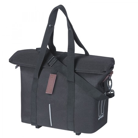 SAC BASIL CITY MIK KLICKFIX 8-11L IMPERMEABLE POLYESTER NOIR - 18365 - 8715019183652