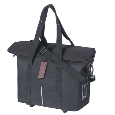 SAC BASIL CITY MIK KLICKFIX 8-11L IMPERMEABLE POLYESTER NOIR - 18365 - 8715019183652