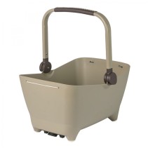PANIER ARR.POUR CHIENS BASIL BUDDY AV.PLAQUE MIK PLAST.BEIGE - 20027 - 8715019200274