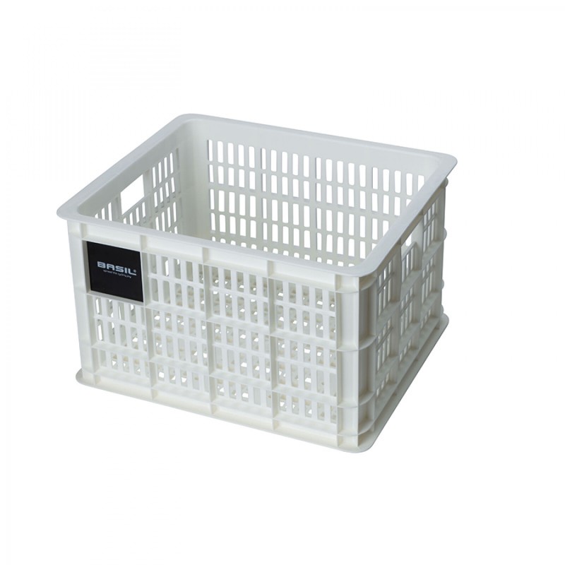 PANIER BASIL CRATE M 29.5L PLASTIQUE BLANC BRILLANT 34x40x25 - 21138 - 8715019211386