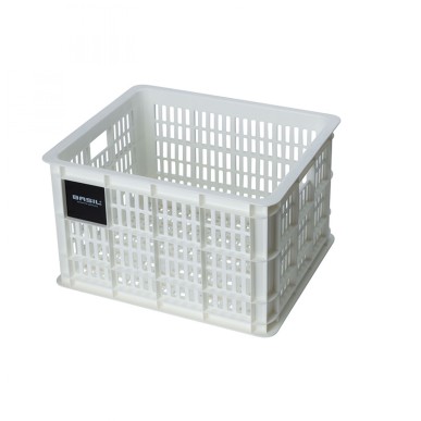 PANIER BASIL CRATE M 29.5L PLASTIQUE BLANC BRILLANT 34x40x25 - 21138 - 8715019211386