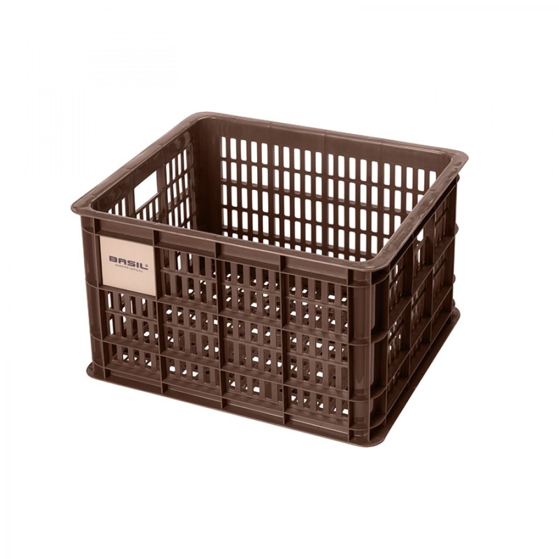 PANIER BASIL CRATE M 29.5L PLASTIQUE MARRON (34x40x25 cm) - 21139 - 8715019211393