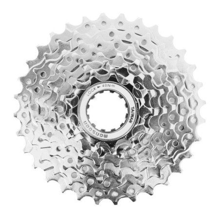 CASSETTE  7V. P2R POUR SHIMANO/SRAM VTT 11-28 ARGENT
