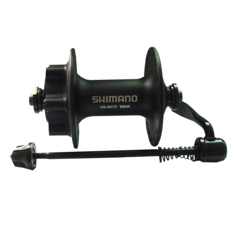 MOYEU SHIMANO ROUE AVANT HB-M 475 FREIN DISQUE 32 TROUS NOIR - EHBM475BL5 - 4524667870111