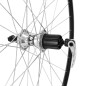 ROUE ROUTE 700 ELAN ARRIERE CFX NOIR MOYEU VELOX NOIR CASSETTE TYPE SHIMANO 10/9/8V. 32 RAYONS GALVA JANTE 13C