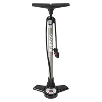 Pompe a pied Zefal profil max fp20 corps et support aciere argent manometre 9bar raccord switch vp-vs avec accessoires