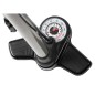 Pompe a pied Zefal profil max fp20 corps et support aciere argent manometre 9bar raccord switch vp-vs avec accessoires