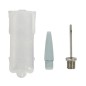 Pompe a pied Zefal profil max fp20 corps et support aciere argent manometre 9bar raccord switch vp-vs avec accessoires