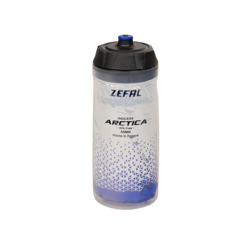 Bidon isotherm Zefal arctica 55 bleu-argent 550ml (  2h30) (vissable) (gamme 2021)