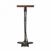 Pompe a pied Zefal profil max fp65 corps alu gris manometre digital 12bars raccord switch vp-vs manche en bois