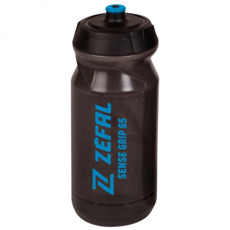 Bidon 650ml Zefal sense grip 65 smoked noir/bleu