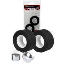 Guidoline coton tressorex 85 noir (x2) embouts chromes Velox/perf (package)