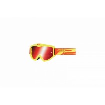 Lunette/Masque Cross Progrip 3201 FL Atzaki Jaune/Orange ecran miroir anti-rayures/anti UV compatible avec port lunette de vue