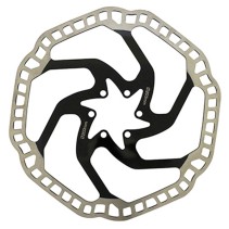 Disque de frein vtt 6 trous Newton brake 203mm argent centre noir