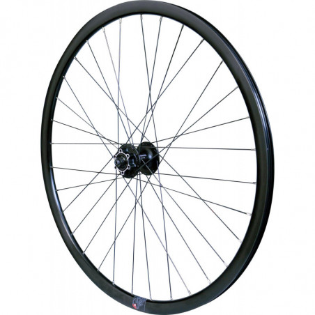 Roue gravel 700 av blocage jante noir mach1 gravel tub. ready moy. Shimano m475 disque 6t