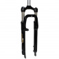FOURCHE VTT 27.5 " ZOOM 386MLO A RESSORT NOIR REGLABLE-BLOCABLE DEB. 60MM PIVOT LISSE 296mm 1''1-8-28,6 EXTERIEUR COMPATIBLE