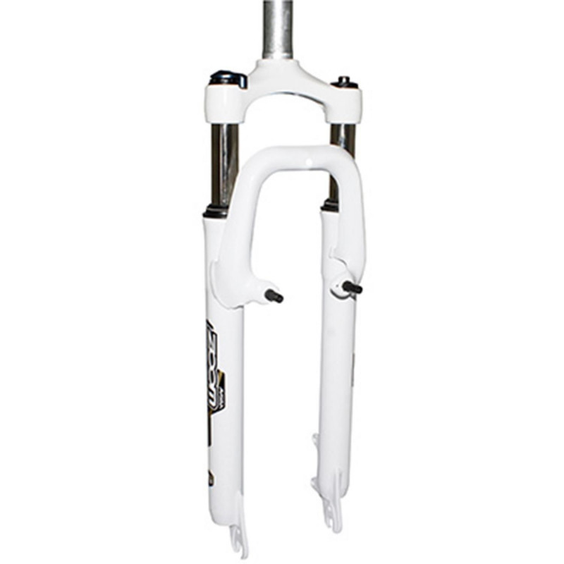 FOURCHE VTT 27.5 " ZOOM 386MLO A RESSORT BLANC REGLABLE-BLOCABLE DEB. 60MM PIVOT LISSE 285mm 1''1-8-28,6 EXTERIEUR COMPATIBLE