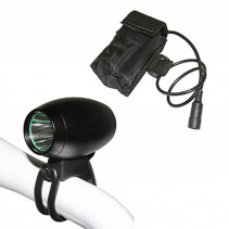 ECLAIRAGE VELO A BATTERIE AVANT P2R LED 900 LUMENS 3 MODES (AUTONOMIE 4H-16H, BATTERIE EXTERNE 8,4V 1500mAh, LIVRE AVEC MULTI