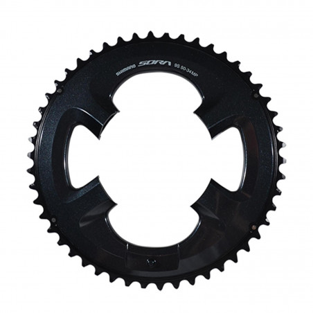 PLATEAU ROUTE DIAM 110 EXTER 50DTS NOIR SHIMANO ORIGINE SORA R3000 9V. (4 BRANCHES)