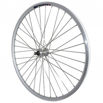 Roue vtc 700x35 arriere m240 alu renforce moy miche magnum argent blocage rl 6-7v. special loueur (jante double paroi avec