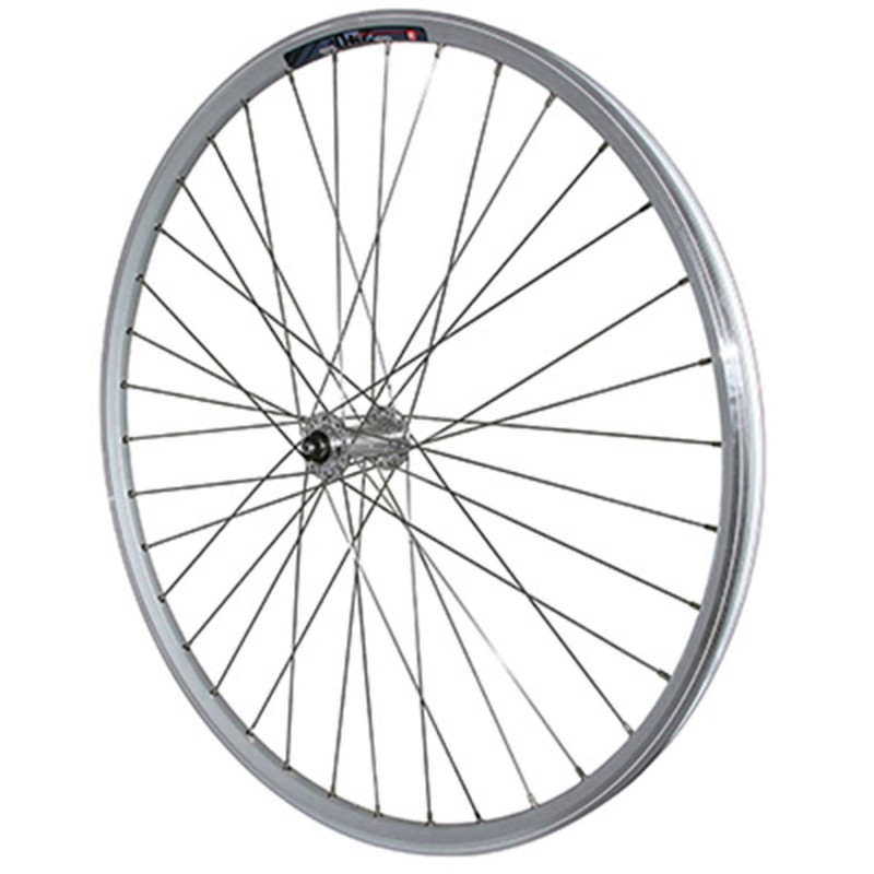 Roue vtc 700x35 avant m240 alu renforce moy miche magnum argent blocage special loueur (jante double paroi avec