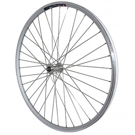 Roue vtc 700x35 avant m240 alu renforce moy miche magnum argent blocage special loueur (jante double paroi avec