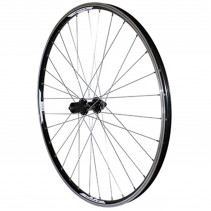 Roue vtt 29" combo arriere noir renforce v-brake moyeu Shimano rm66 compatible disc centerlock pour Shimano-Sram 10-9-8v.