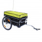 Remorque velo utilitaire maxi 40kg avec housses (dimensions interieures l68xl42xh38) avec roues 20" fixation axe de roue -