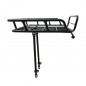 PORTE BAGAGE VELO AVANT PLATEFORME A TRINGLES P2R AVEC REBORDS ALU NOIR MAT REGLABLE 29''-26" (POIDS MAXI 10KGS) (43x34cm)