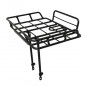 PORTE BAGAGE VELO AVANT PLATEFORME A TRINGLES P2R AVEC REBORDS ALU NOIR MAT REGLABLE 29''-26" (POIDS MAXI 10KGS) (43x34cm)
