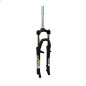 FOURCHE VTT 26 " ZOOM FORGO 565 ALU RESSORT REGLABLE NOIR MAT DEB. 80mm PIVOT FILETE  1"-22.2 INTERIEUR