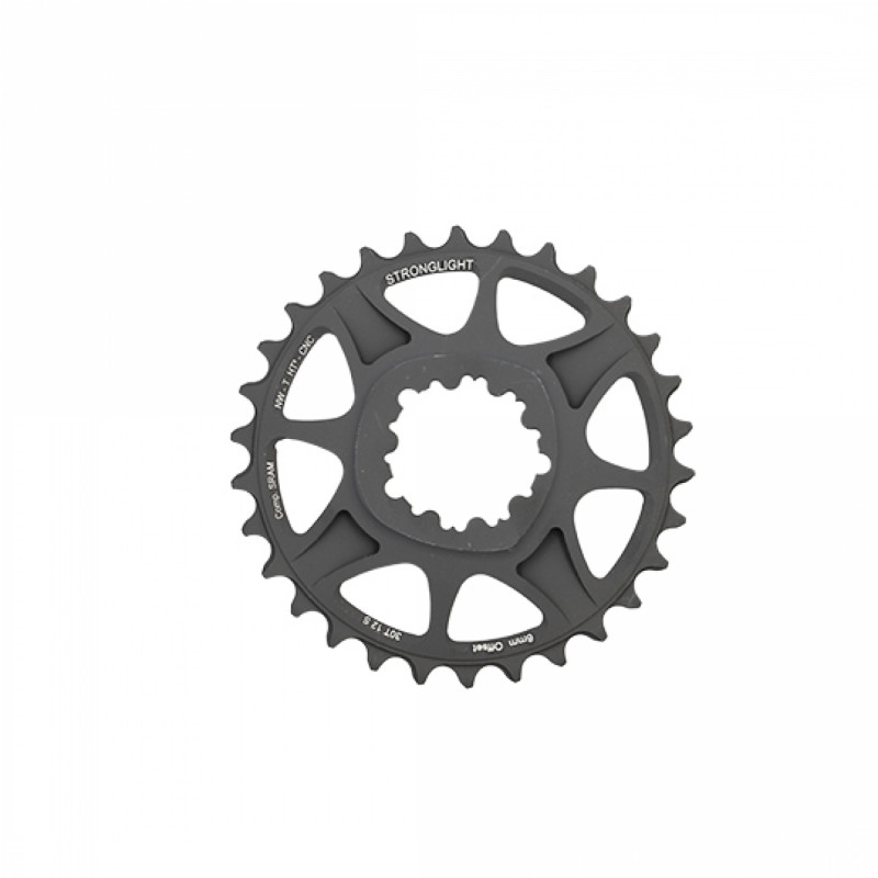 PLATEAU VTT MONO DIRECT MOUNT 6MM EXTER 30DTS NOIR STRONG (COMP. SRAM EAGLE 12 XX1/XO1) 12