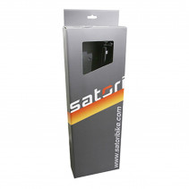 TIGE DE SELLE VTT REGLABLE SATORI ALU NOIR DIAM. 30.9  L450mm (REGLAGE PAR CABLE INTERNE DEBATTEMENT 150mm) MANETTE COMMANDE