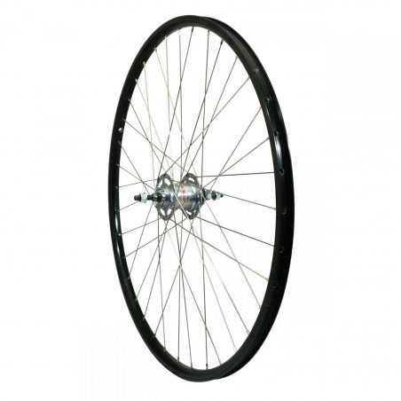 Roue vtc 700x35 arriere er20 alu noir double paroi moy nexus 3v frein tambour 36 rayons inox (sg-3r40)