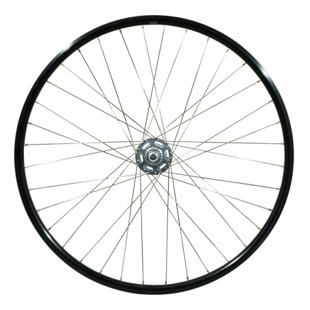 Roue vtc 700x35 arriere er20 alu noir double paroi moy nexus 3v frein tambour 36 rayons inox (sg-3r40)