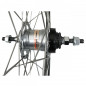 Roue vtc 700x35 arriere er20 alu noir double paroi moy nexus 3v frein tambour 36 rayons inox (sg-3r40)