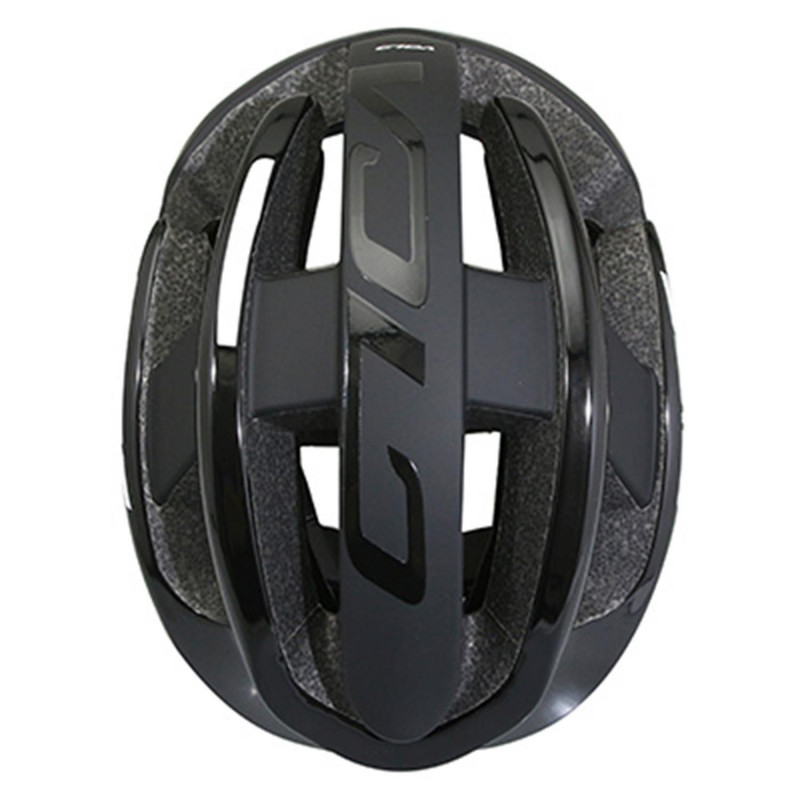 CASQUE VELO ADULTE GIST ROUTE VOLO NOIR MAT-NOIR BRILLANT FULL IN-MOLD TAILLE 52-56 REGLAGE MOLETTE 210GRS
