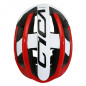 CASQUE VELO ADULTE GIST ROUTE VOLO BLANC-ROUGE BRILLANT FULL IN-MOLD TAILLE 52-56 REGLAGE MOLETTE 210GRS