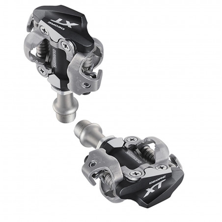 PEDALE VTT AUTO SHIMANO XT SPD M8100 NOIR (PR)