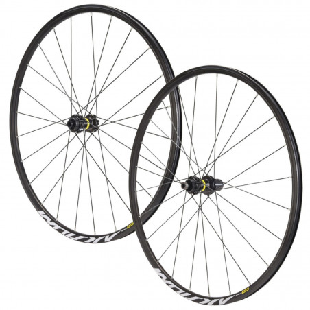 Roues route 700 mavic aksium disc centerlock axe 12x142 et 12x100 noir 11-10v. Shimano (avant   arriere) - serie limitee