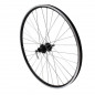Roue vtc 700x35 disc-v-b arriere m240 alu noir moyeu pour Shimano m475 disc 6 trous pour cassette Shimano-Sram 10-9v. rayons