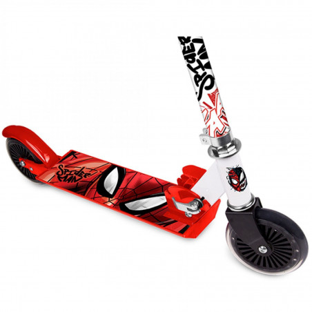 TROTTINETTE ACIER DISNEY SPIDER MAN REGLABLE AV.FREIN AU PIED