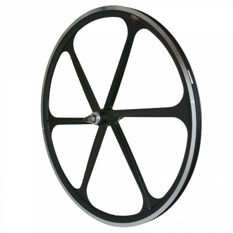 Roue route - fixie arriere a baton p2r noire double filetage