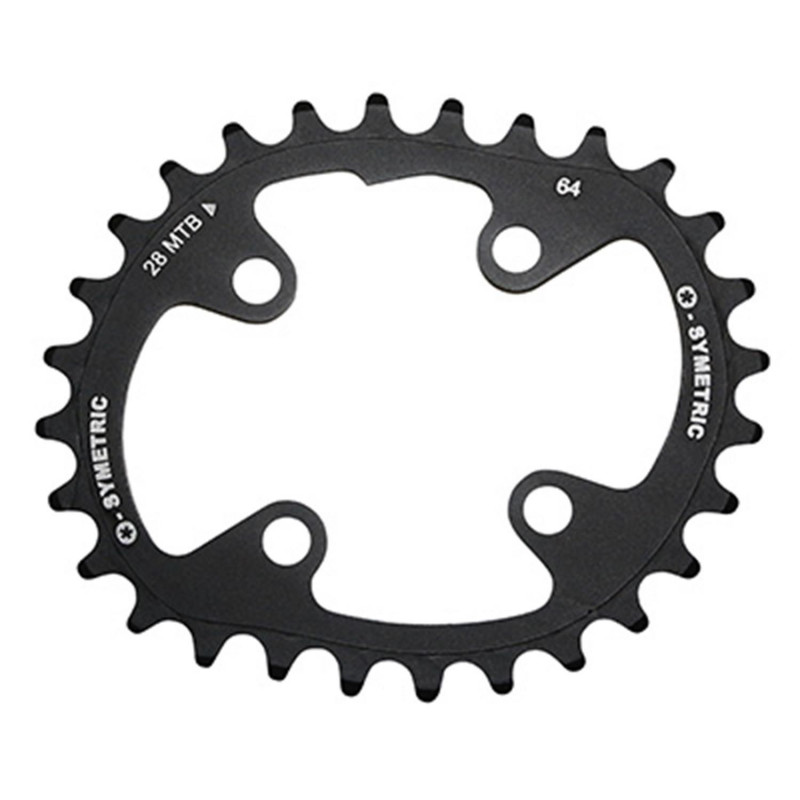 PLATEAU VTT 4BRA KIT 4BRA 38X28DTS D.104-64 POUR SHIMANO OSYMETRIC NOIR 11-10V