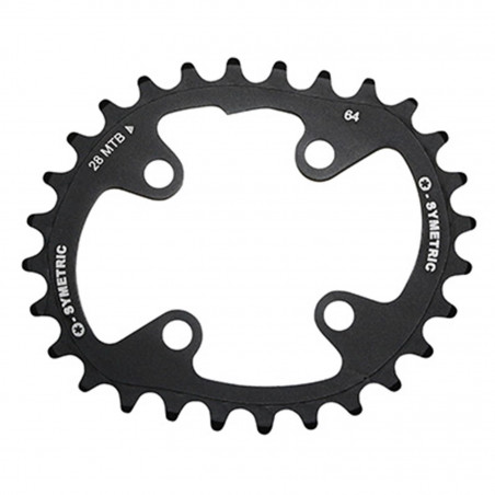 PLATEAU VTT 4BRA KIT 4BRA 38X28DTS D.104-64 POUR SHIMANO OSYMETRIC NOIR 11-10V