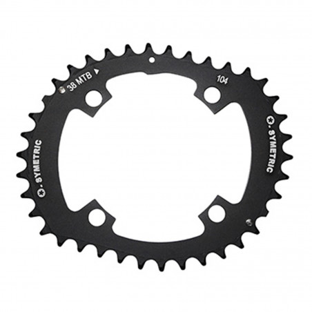 PLATEAU VTT 4BRA KIT 4BRA 38X28DTS D.104-64 POUR SHIMANO OSYMETRIC NOIR 11-10V